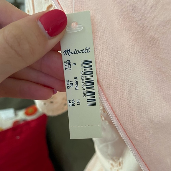 NWT Madewell Scalloped Eyelet Midi Dress - Picture 12 of 12